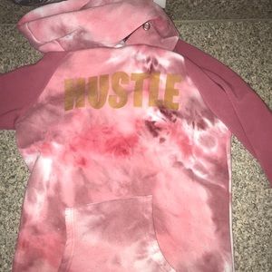 Tie dye pink hoodie